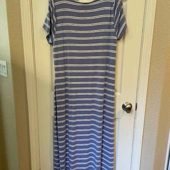 JJill short-sleeve maxi dress; size large great condition - Picture 3 of 3